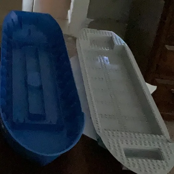 Lego Blue City Lines barge. - Picture 5 of 6